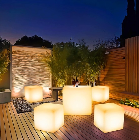 Светильник Куб 15 питание от сети 220В, RGB