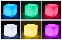 Светильник Куб 50 с питанием от АКБ, RGB