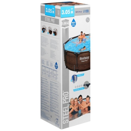 Bestway 5617P BW Каркасный бассейн 305х100см,"Ротанг", 6148л Bestway 5617P BW Каркасный бассейн 305х100см,"Ротанг", 6148л